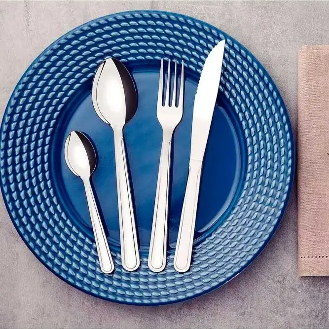Conjunto Talheres e Faqueiro Aço Inoxidável 24 Peças Durável Elegante Sofisticado Refeições - foto 6